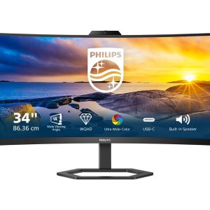Philips 34E1C5600HE - 5000 Series - monitor LED - curvo - 34" - 3440 x 1440 WQHD @ 100 Hz - VA - 300 cd/m² - 3000:1 - 4…