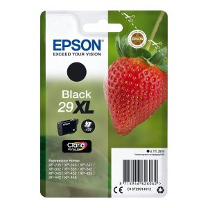 Epson 29XL - 11.3 ml - XL - preto - original - blister com RF/alarme acústico - tinteiro