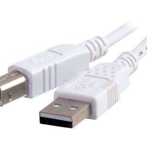 C2G - Cabo USB - USB (M) para USB Tipo B (M) - USB 2.0 - 3 m - branco