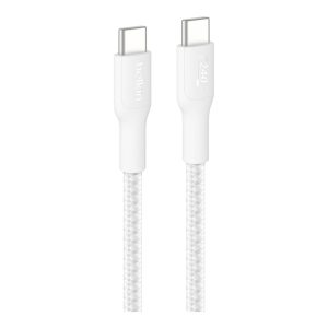 Belkin BoostCharge Eco - Cabo USB - USB-C (M) para USB-C (M) - USB 2.0 - DC 48 V - 5 A - 3 m - Fornecimento de energia…