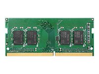 Synology - DDR4 - módulo - 4 GB - SO DIMM 260-pinos - 2666 MT/s / PC4-21300 - 1.2 V - unbuffered - sem ECC