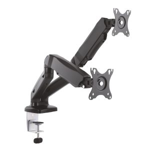 Soporte de Mesa con Contrapeso para 2 Monitores Aisens DT27TSR-045/ Giratorio/ Inclinable/ hasta 9kg