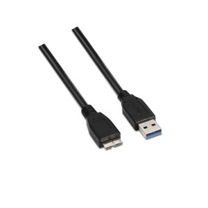 Cable USB 3.0 Aisens A105-0044/ USB Macho - MicroUSB Macho/ 5Gbps/ 2m/ Negro