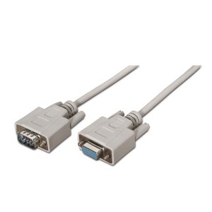 Cable Serie RS232 Aisens A112-0065/ DB9 Macho - DB9 Hembra/ Hasta 0.15W/ 1.6Mbps/ 1.8m/ Beige