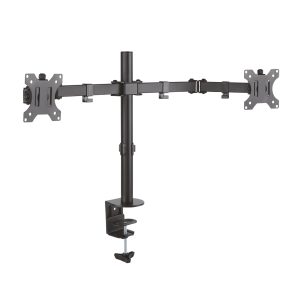 Soporte de Mesa para 2 Monitores Aisens DT32TSR-041/ Giratorio/ Inclinable/ hasta 8kg