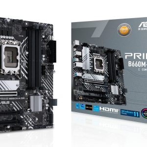 Placa Base Asus Prime B660M-A D4-CSM/ Socket 1700/ DDR4/ PCIe 4.0/ Micro ATX