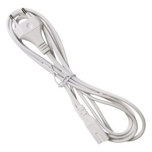 HyperJuice - Cabo de extensão de alimentação - power IEC 60320 C7 para NEMA 1-15 - 2 m - branco - Europa