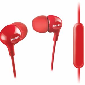 Auriculares Intrauditivos Philips SHE3555/ con Micrófono/ Jack 3.5/ Rojos