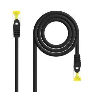 Cable de Red RJ45 SFTP Nanocable 10.20.1900-L25-BK Cat.6A/ LSZH/ 25cm/ Negro