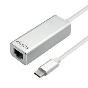 Adaptador USB Tipo-C - RJ45 Aisens A109-0341/ 1000Mbps