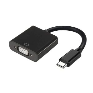 Conversor USB Tipo-C Aisens A109-0347/ USB Tipo-C - VGA Hembra/ 15cm/ Negro