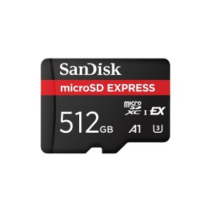 SanDisk Express - Cartão de memória flash - 512 GB - A1 / UHS-I U3 - microSD PCI Express Gen 3.1 UHS-I