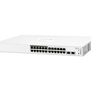 HPE Networking Instant On 1830 24G 12p Class4 PoE 2SFP 195W Switch - Interruptor - inteligente - 12 x 10/100/1000 + 12…