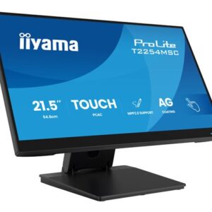 iiyama ProLite T2254MSC-B2AG - Monitor LED - 21.5" (18.7" visível) - ecrã de toque - 1920 x 1080 Full HD (1080p) @ 100…