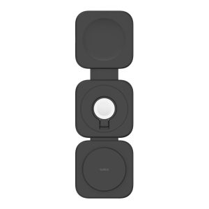 Belkin BoostCharge Pro 3-in-1 - Almofada de carregamento sem fios - magnético com Qi2 + adaptador de energia AC - 15…
