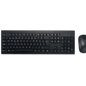 Kensington KM270 EQ - Conjunto de teclado e rato - recarregável - full size - sem fios - 2.4 GHz, Bluetooth - QWERTY -…