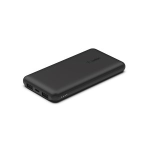 Belkin BoostCharge - Carregador portátil - 10000 mAh - 15 watt - 3 conectores de saída (USB-C, 2 x USB) - preto