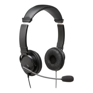 Kensington USB Hi-Fi Headphones with Mic - Auscultadores - no ouvido - com cabo - USB-A - preto