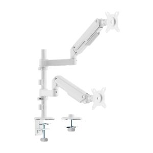 Soporte de Mesa con Contrapeso para 2 Monitores Aisens DT32TSR-441/ Giratorio/ Inclinable/ hasta 9kg