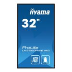 iiyama ProLite LH3260HS-B1AG - 32" Classe Diagonal (31.5" visível) ecrã LCD com luz de fundo LED - sinalização digital…