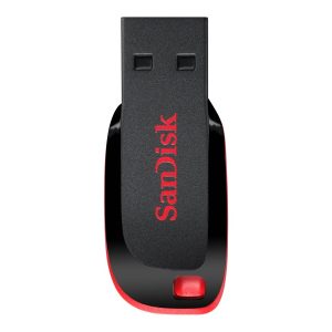 SanDisk Cruzer Blade - Drive flash USB - 32 GB - USB 2.0 - vermelho, preto suave
