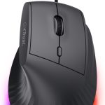 Ratón Vertical Gaming Inalámbrico Trust Gaming GXT 145 Rexxa 26024/ Hasta 12800 DPI