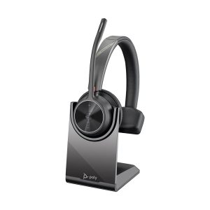 Auricular Sem Fios Poly Voyager 4310 para Microsoft Teams + Adaptador BT700 + Base de Carregamento/ com Microfone/ B