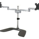 Startech Dual Monitor Stand, Ergonomic Desktop Monitor Stand for up to 32" VESA Displays, Free-Standing Articulating…