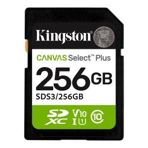 Kingston Canvas Select Plus - cartão de memória flash - 256 GB - SDXC UHS-I