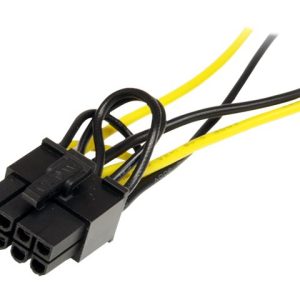 StarTech.com 6in SATA Power to 8 Pin PCI Express Video Card Power Cable Adapter - SATA to 8 pin PCIe power - Cabo de…