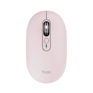 Ratón Inalámbrico Trust Seron 26206/ Batería recargable/ Hasta 3200 DPI/ Rosa