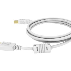 3 m USB 2.0 cable - gold plated connectors - ferrite core on a end - bandwidth 480 mbps - over 65 percent coverage…