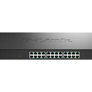 D-Link DMS-1024 - Interruptor - L2+ - 24 x 10/100/1000/2.5G - desktop, montável em trilho