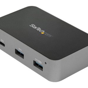 Startech 3 Port USB C 3.1 Gen 2 Hub with Ethernet Adapter, 10Gbps USB Type C to 2x USB-A & 1x USB-C Ports, USB Hub w/…