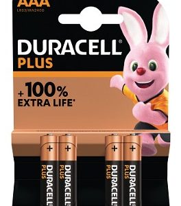 Pack de 4 Pilas AAA Duracell Plus Power Boost DPBLR3B4/ 1.5V/ Alcalinas