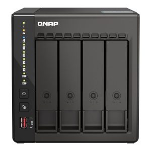 QNAP TS-453E - Servidor NAS - 4 baias - SATA 6Gb/s - RAID (expansão de disco rígido) 0, 1, 5, 6, 10, 50, JBOD, 60 - RAM…