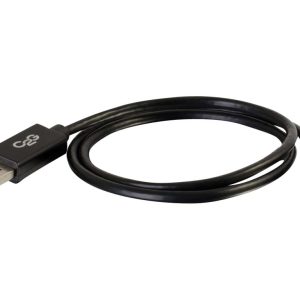 C2G 2m Mini DisplayPort to DisplayPort Adapter Cable 4K UHD - Black - Cabo DisplayPort - Mini DisplayPort (M) para…