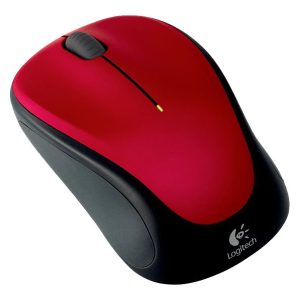 Logitech M235 - Rato - óptico - sem fios - 2.4 GHz - receptor sem fio USB - vermelho