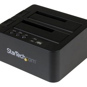 StarTech Standalone Hard Drive Duplicator, Dual Bay HDDSSD ClonerCopier, USB 3.1 (10 Gbps) to SATA III (6Gbps) HDDSSD…