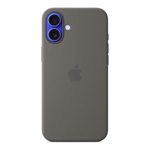 Apple - Cobertura protectora para telemóvel - compatibilidade MagSafe - silicone - cinza pedra