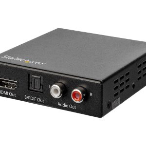 Startech HDMI Audio Extractor - 4K 60Hz - HDMI Audio De-embedder - HDR - Toslink Optical Audio - Dual RCA Audio - HDMI…