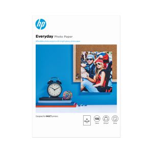 Papel Fotográfico HP Everyday Q2510A/ DIN A4/ 200g/ 100 Hojas