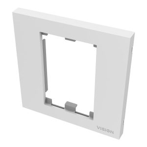 Modular AV faceplate component - single-gang UK surround - frame which accommodates two modules - fits to tc3 backbox1g…