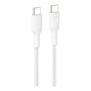 Belkin BoostCharge Pro - Cabo USB - USB-C (M) para USB-C (M) - 1 m - Fornecimento de energia USB (240W), braided -…