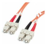 Startech 2m (6.6ft) SC to SC OM1 Multimode Fiber Optic Cable, 62.5/125 Fiber Size, 10G Networks, LSZH Fiber Patch Cord…