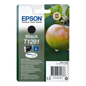 Epson T1291 - Tamanho L - preto - original - blister com alarme RF - tinteiro
