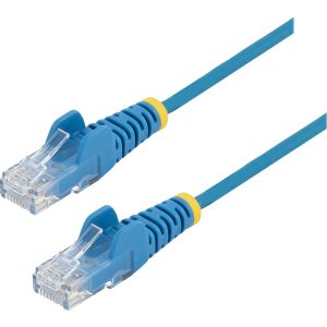Startech 50cm Slim LSZH CAT6 Ethernet Cable, 10 Gigabit Snagless RJ45 100W PoE Patch Cord, CAT 6 10GbE UTP Network…