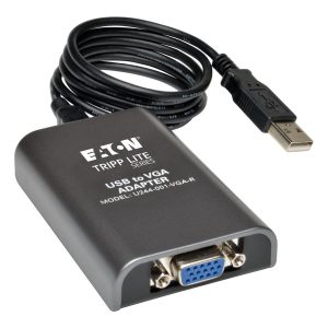 Eaton Tripp Lite Series USB 2.0 to VGA Dual Multi-Monitor External Video Graphics Card Adapter 1080p 60Hz - Adaptador…