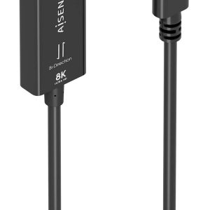 Cable Conversor Aisens A109-0879/ USB Tipo-C Macho - DisplayPort Macho/ 1.8m/ Negro