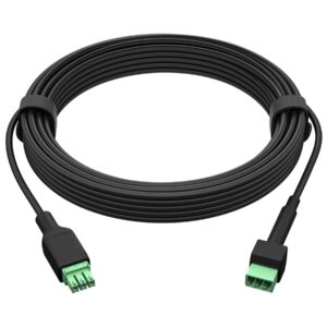 HP Poly Studio A2 - Cabo de extensão de microfone - Phoenix de 3 pinos macho para Phoenix de 3 pinos fêmea - 8 m - preto